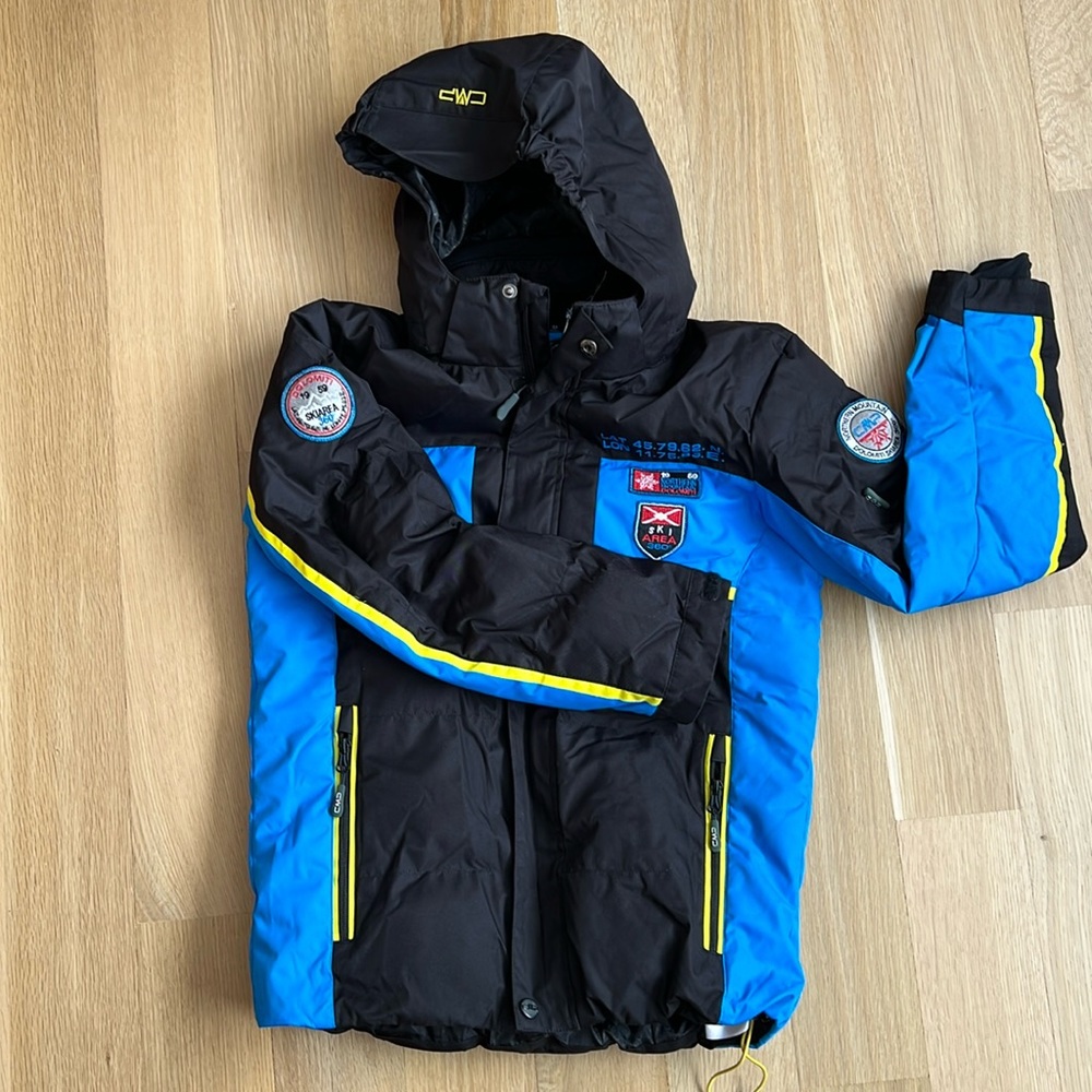 CMP Campagnolo Boys Ski Snow Jacket Sz 12 152cm Waterproof ClimaProtect